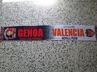 sciarpa GENOA - VALENCIA europa league 2010 football club calcio scarf a1