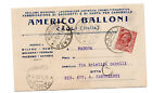 BALLONI CAGLI PESARO RECLAME CROMO TIPOGRAFIA SACCHETTI PER CARAMELLE 1913