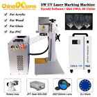 JPT 5W 200*200mm UV Laser Marking Machine For Non-Metal & S&A CWUL-05 Chiller EU