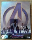 Avengers Endgame Steelbook 2D/3D Blu-ray UK Zavvi Exclusive New Sealed