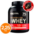 ON Optimum Nutrition Gold Standard 100% Whey Protein Senza Aroma 2,25kg + Shaker