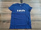 Levis The Perfect Tee T-Shirt Blue Women s UK Size XS BRAND NEW