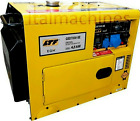 Generatore di corrente diesel silenziato LTF 5 Kw monofase a gasolio AVR ruote
