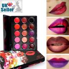 15 Colour Lip Gloss Palette Makeup Waterproof Long Lasting Matte Lipstick Set