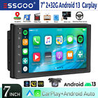 Autoradio 7 Pollici Doppio DIN Android 13 32G Carplay GPS Nav Bluetooth USB +Cam