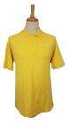 #521 Kappa Mens Yellow Polo Shirt Short Sleeve Pique T-Shirt, Large