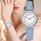 Watch Women Waterproof Simple-Dial Ladies Leather Watches Quartz Wristwatch UK