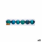 Set di palline di Natale Azzurro Plastica Ø 7 cm [12 Unità]
