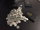Lotto di 46 monete - 500 lire d argento con raccoglitore. Caravelle, Dante e Qua