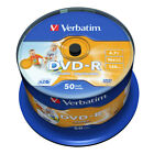 50 DVD-R Verbatim PRINTABLE No ID Print STAMPABILI 4,7GB 16x Cake Box 43533