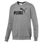 Puma Essentials Crew Felpa Tr. Grande Logo Felpa Uomo Grigio 851750 03