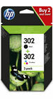Genuine HP 302 2-Pack Black/Tri-colour Original Ink Combo Pack X4D37AE for Envy