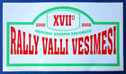ADESIVO/STICKER MAXI TARGA "17° RALLY VALLI VESIMESI" - Rallysprint - 2002