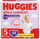 Huggies Ultra Comfort Pannolino Mutandina, Taglia 5 (12-17 Kg), Confezione Da 68