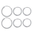 Fashion Simple Round Circle Metal Small Earrings Personality Hip Hop Earrings