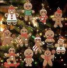 Set 12 pezzi Omini pan di zenzero palline albero di Natale decorazioni addobbi