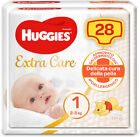 Huggies Bebè Extra Care Pannolini, Taglia 1 (2-5 kg), 1 Pacco da 28 1