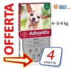 ADVANTIX Bayer - Antiparassitario per cani da 0 - 4 kg →  4 / 6 / 8 / 12 pipette