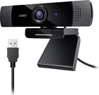 Webcam Aukey PC-LM1E Full HD 1080p con Clip Connessione USB Microfono Call Skype