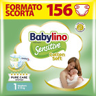 Sensitive Pannolini Neonato Taglia 1, Newborn (2-5Kg), 156 Unità