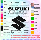 Kit 8 Adesivi SUZUKI -  Moto Auto Tuning vinile prespaziato vari colori