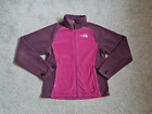 The North Face Women s Purple/Pink Fleece Full Zip Jacket, size S/M approx.