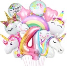 Unicorno Palloncini Decorazioni Compleanno 4 Anni, 3D Palloncini Compleanno Unic