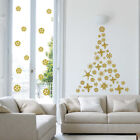 adesivi murali wall stickers decori natalizi albero di natale fiocchi neve a0304