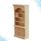 Dollhouse Solid Wood Bookshelf Cabinet Wooden Model Mini Furniture