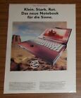 Seltene Werbung OLIVETTI ECHOS Notebook Portable Computer - Klein stark rot 1994