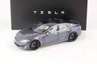 1:18 Originale Tesla Modello S P100D Mezzanotte Argento Metallico Modellino