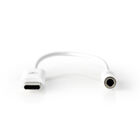 Adattatore USB-C | Maschio USB-C - jack cuffie Femmina 3,5 mm | 0,15 m | Bianco