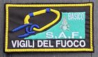 VIGILI DEL FUOCO PATCH TOPPA SAF BASICO CON VELCRO VVF S.A.F. ITALIA NUOVA