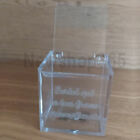 Scatola plexiglass personalizzata box bomboniera 6X6X6 matrimonio porta confetti