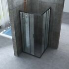 Box doccia scorrevole nero cristallo 6mm trasparente anticalcare h190cm Noir