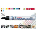 12x Pennarello marcatore indelebile SNOWMAN paint marker smalto tipo uni poska