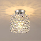 Lampadario Di Cristallo Moderna, Plafoniera Soffitto Creativa E27 Lampade Da Sof