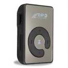 Mini Lettore Musicale MP3 Audio Player Specchio con Clip Supporto Micro SD Nero