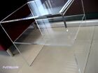 Tavolino Comodino in Plexiglass Trasparente con Ripiano 40x33x50H  spess 8mm