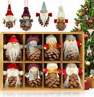 Decorazioni Albero Di Natale Ciondoli,8 Pezzi Pigne Naturali Piccolo Gnomo