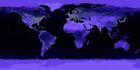 Quadro Cartina Terra di Notte Mondo NASA Stampa su Mdf o Tela Swarovski Arredo