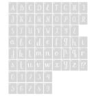 AIEX 63 stencil lettere 2,5 cm modelli di lettere e numeri in plastica r