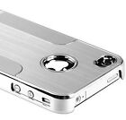 Apple iPhone 5 5S Cover Alu Hard Case für Schutz Hülle Metall Chrom Aluminium