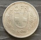 Moneta 5 Franchi Svizzera In Argento 1966