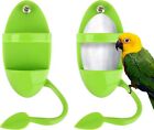 Boisbresil 2PCS Accessori per Gabbie Uccelli Mangiatoie verde --