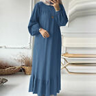 Abaya Muslimische Frauen Langes Maxikleid Mode Kaftan Dubai Robe Islamischer ①