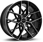 Alloy Wheels 18" Romac Vortex Black Polished Face For BMW X2 [F39] 18-22