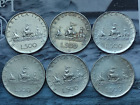 Lotto 6 monete 500 Lire argento - caravelle - anni vari