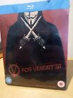 V For Vendetta Blu Ray Steelbook UK Release NEW & SEALED