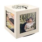 Cubo in legno roteante con foto personalizzate regalo decorazione casa cornice